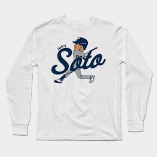 Juan Soto New York Y Caricature Long Sleeve T-Shirt